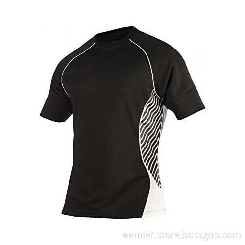 Hot sale dri fit black rugby uniform
